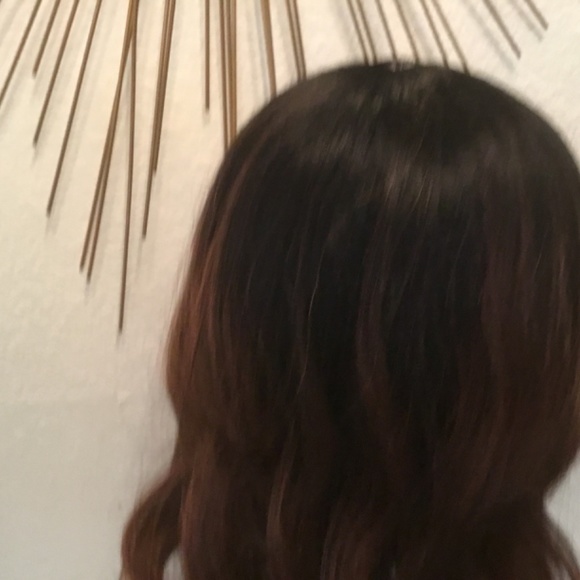 Ombré Swiss lace front wig 26 inches loose curls - Picture 7 of 16